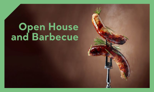 open house and barbecue